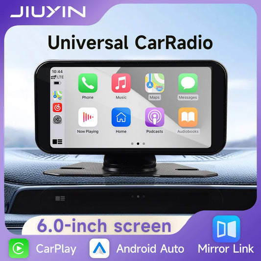 Autoradio Écran 6" GPS – CarPlay Sans Fil & Android Auto Universel