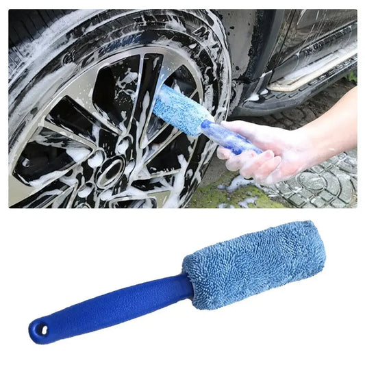 Brosse Nettoyage Pneus & Jantes – Outil Détail Auto pour Voiture, Moto, Vélo