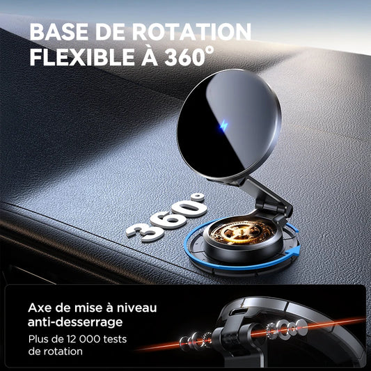 Support Magnétique Auto Joyroom N55 – Chargeur Sans Fil 15W & Rotation 360°