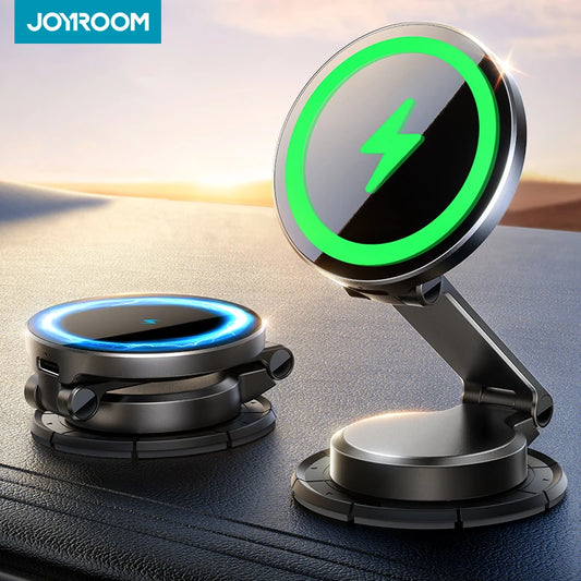 Support Magnétique Auto Joyroom N55 – Chargeur Sans Fil 15W & Rotation 360°
