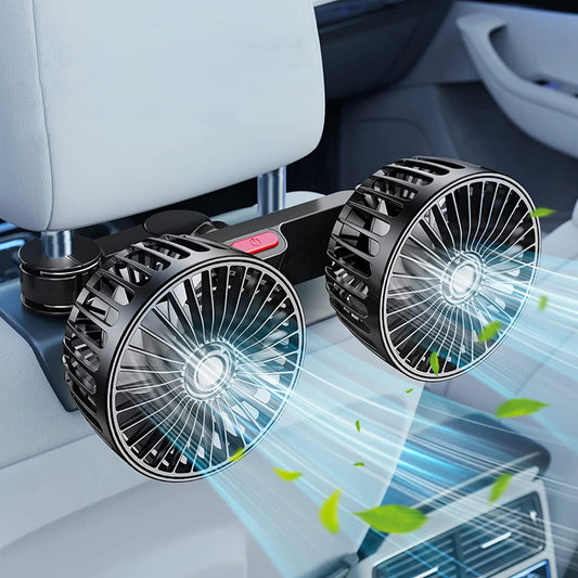 Ventilateur Auto 360° 3 Vitesses – Refroidisseur de Siège USB Réglable