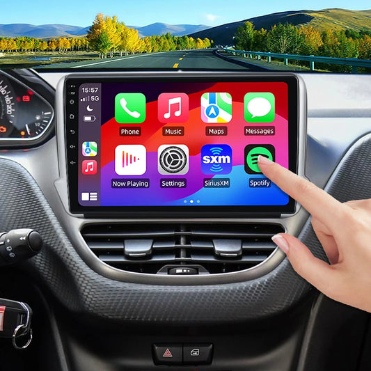 Autoradio Sans Fil CarPlay/Android Auto pour Peugeot 2008/208 (2012–2018)