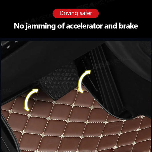 Set 4 Tapis de Sol Auto SEAMETAL – Universels, Étanches et Résistants