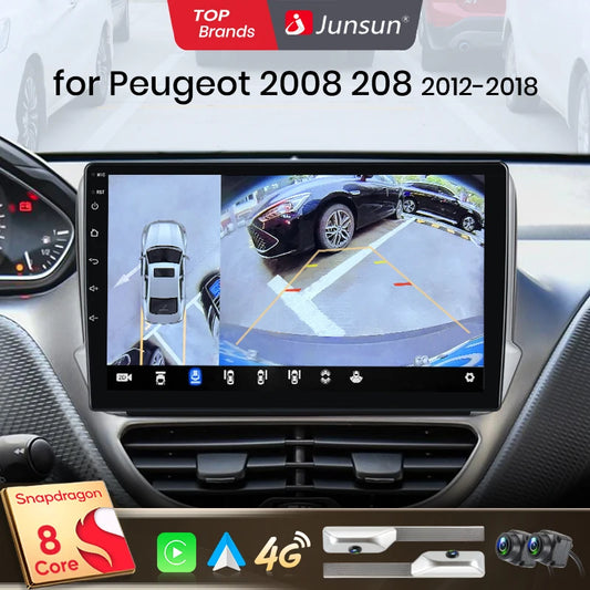 Junsun Apple/Android pour Peugeot 2008 208 2012-2018